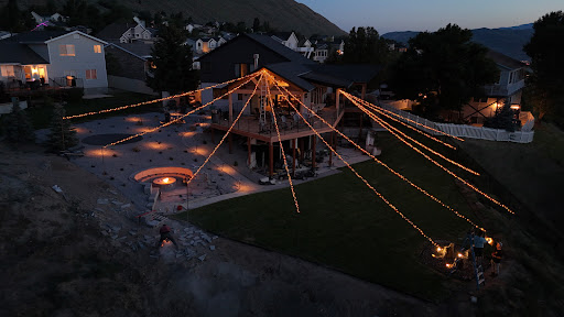 Backyard String-Light Build by All Systems Go, Electrical in Mapleton, Utah